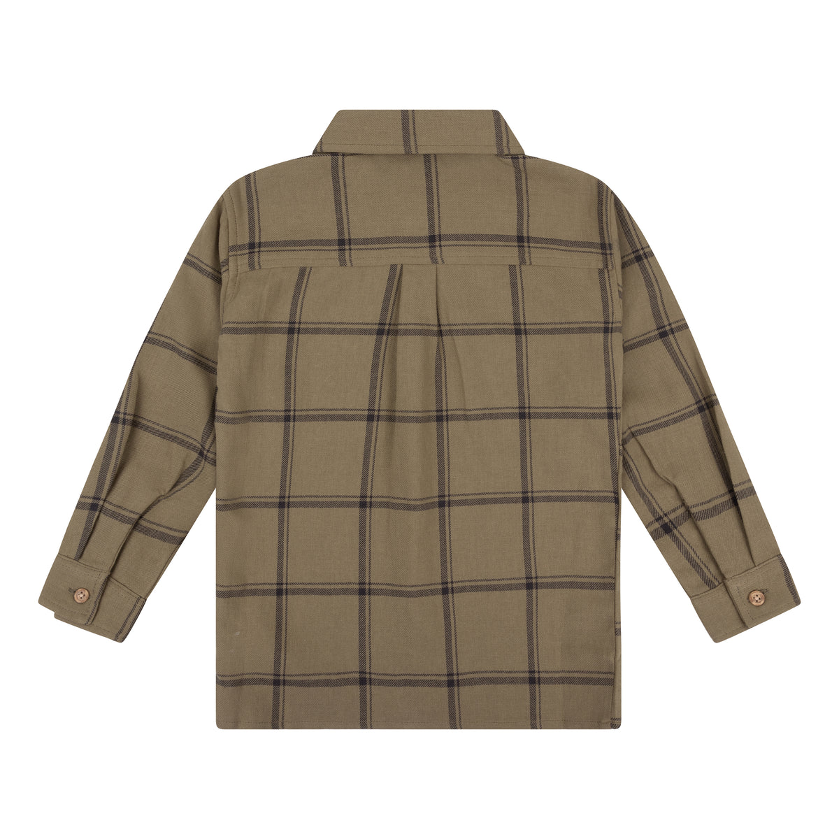 Shirt Longsleeve Check Flanel | Army Green