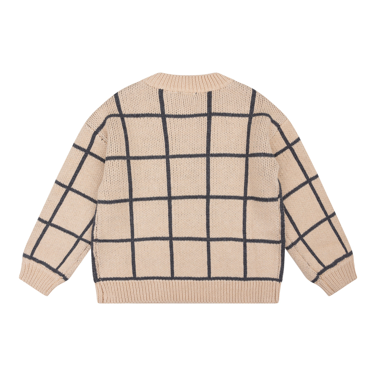 Knitted Sweater Big Check