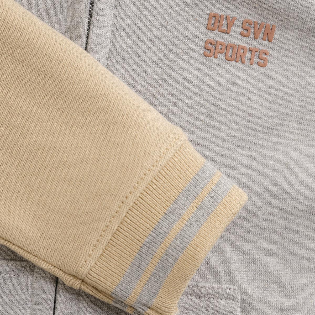 Hoodie Zipper Jacket | Light Grey Melange