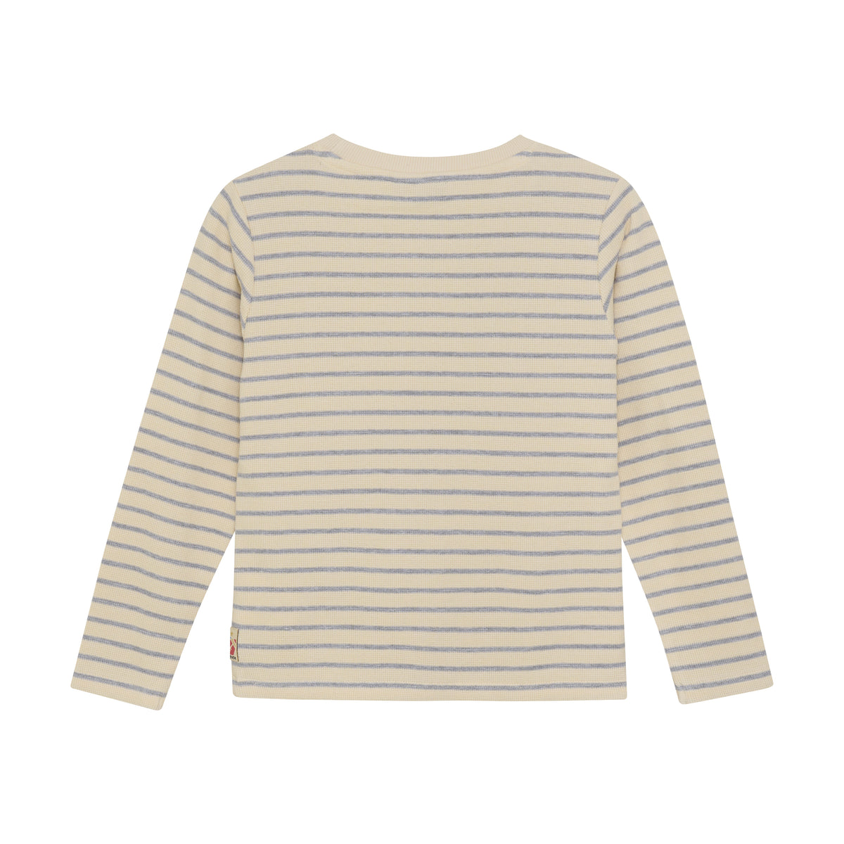 T-shirt LS Small Stripe | Light Grey Melange
