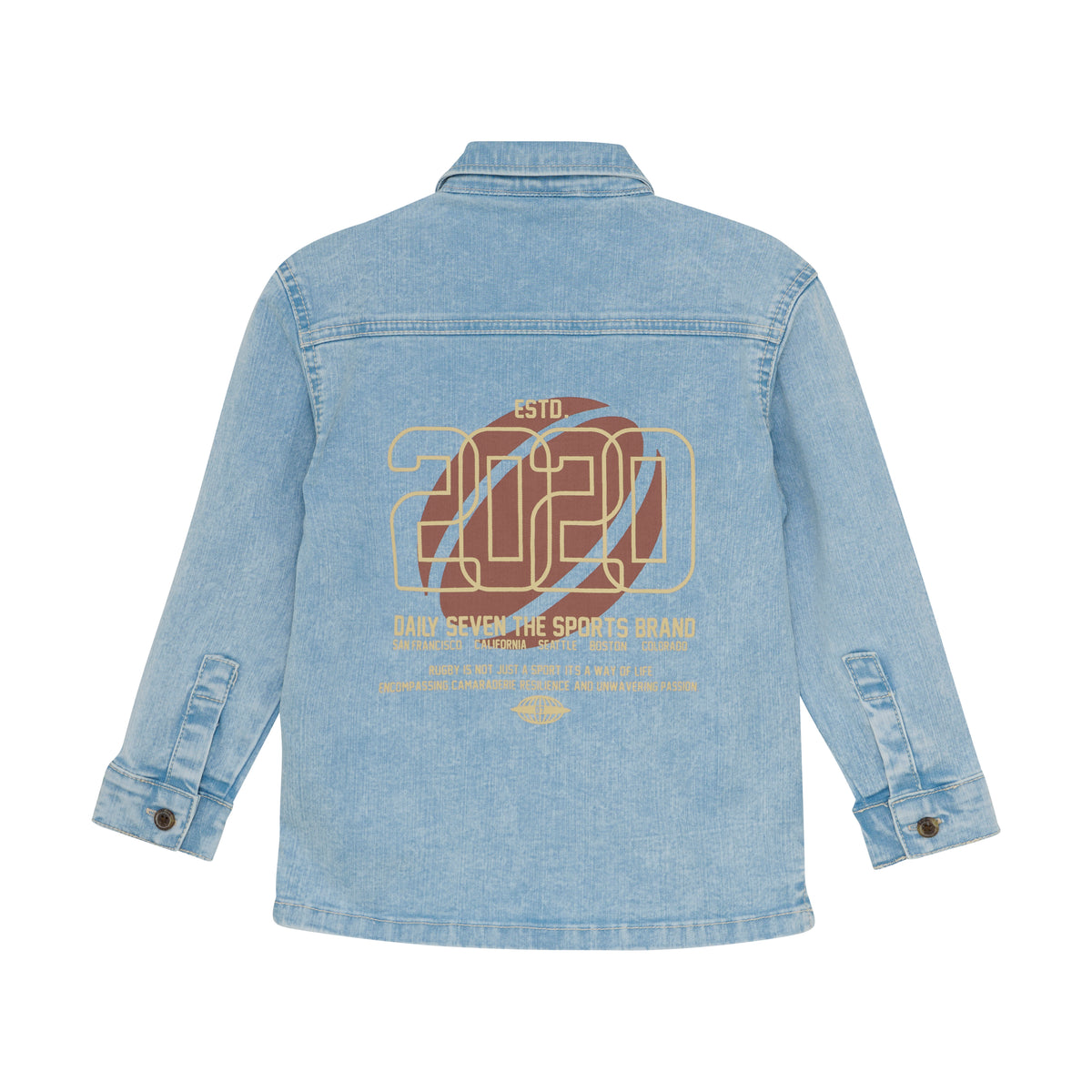 Denim Shirt Backprint
