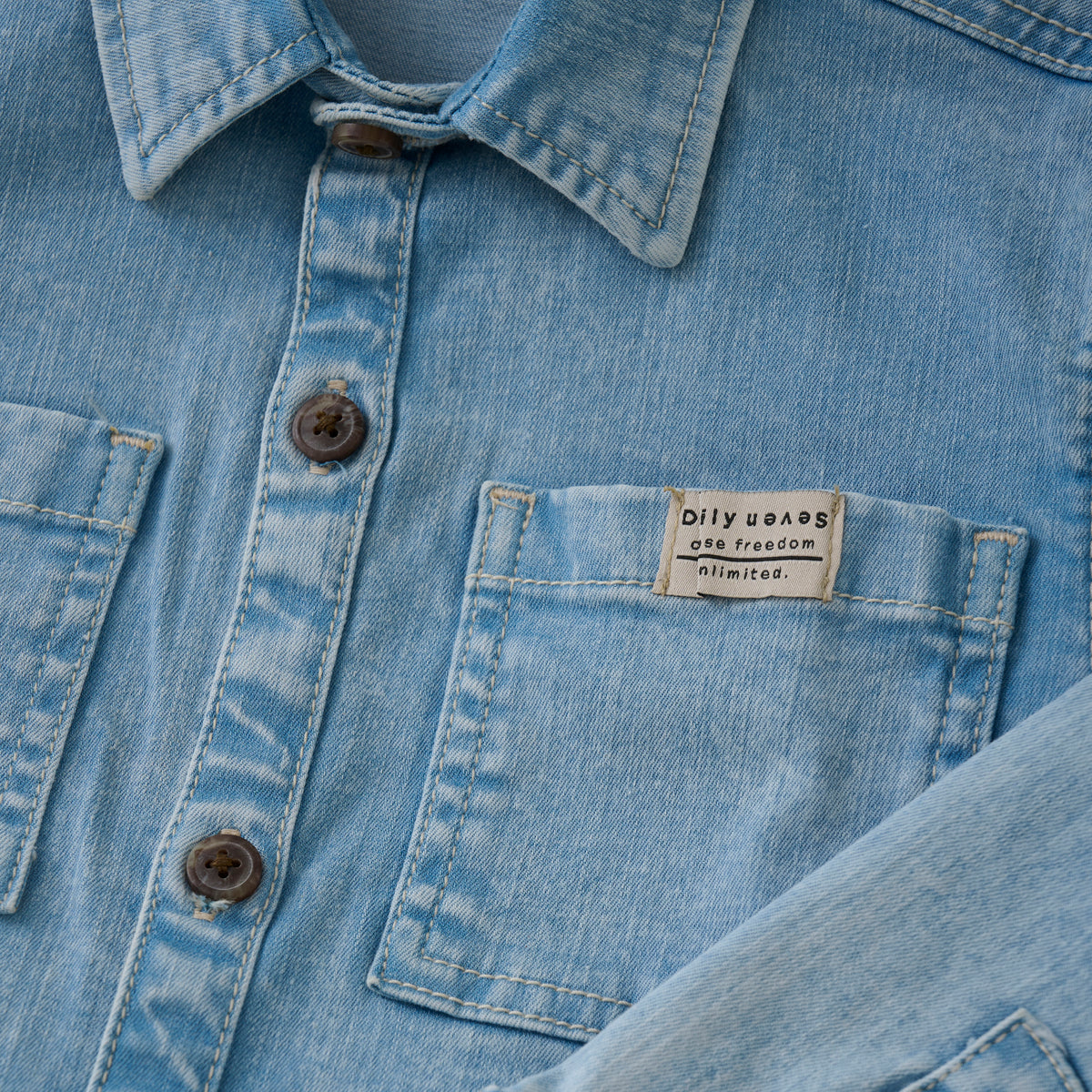 Denim Shirt Backprint