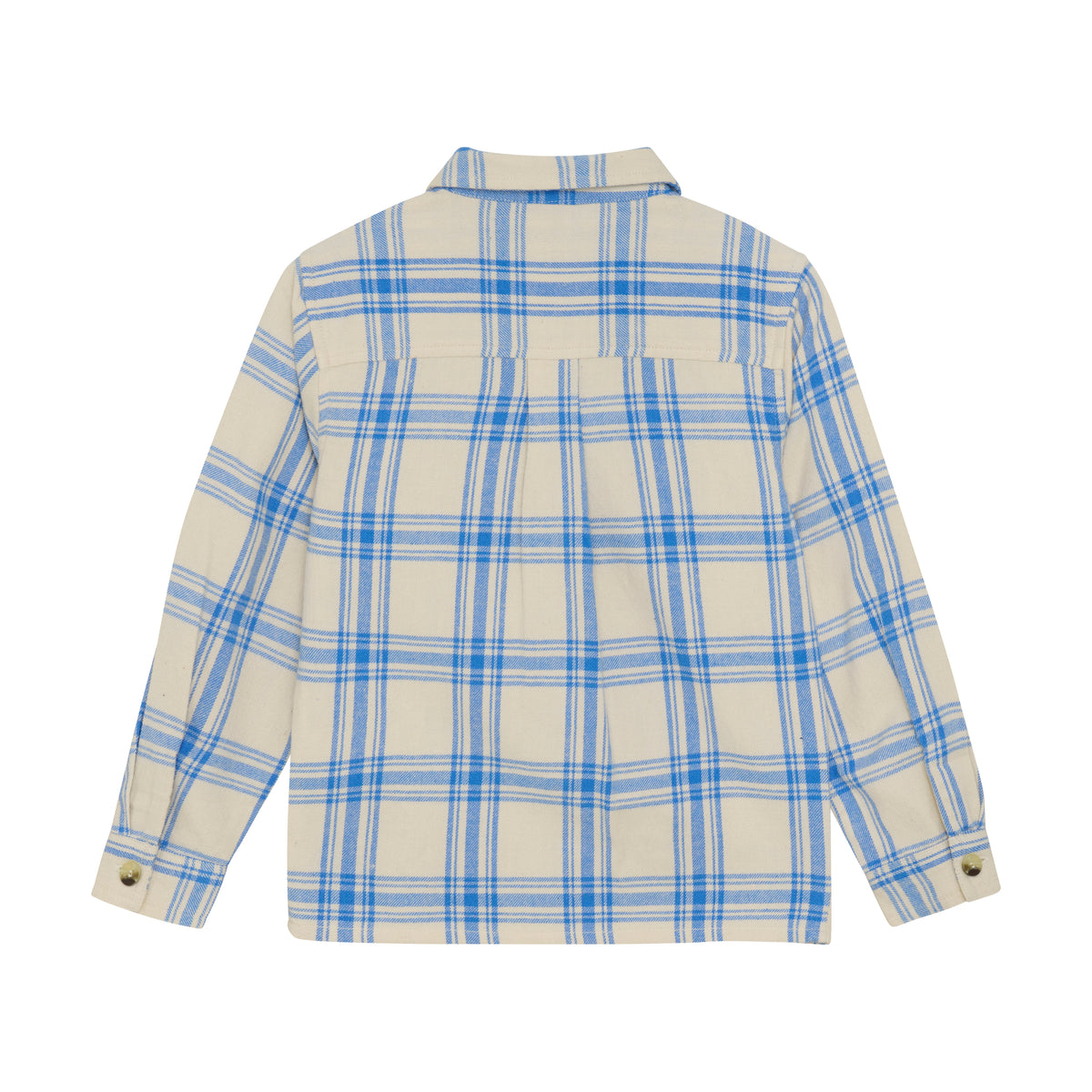 Shirt Check Print | Dusty Kobalt
