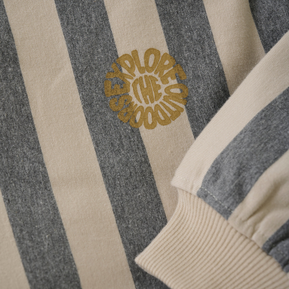 Oversized Sweater Stripe | Sandshell