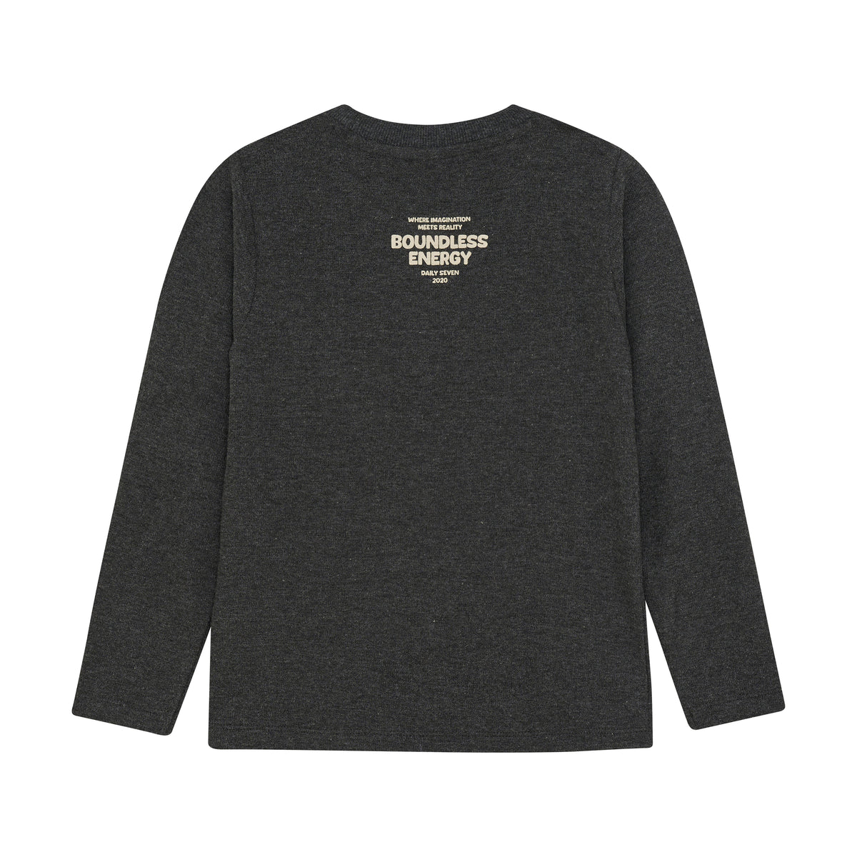 T-shirt Longsleeve Pocket | Dark Grey Melange