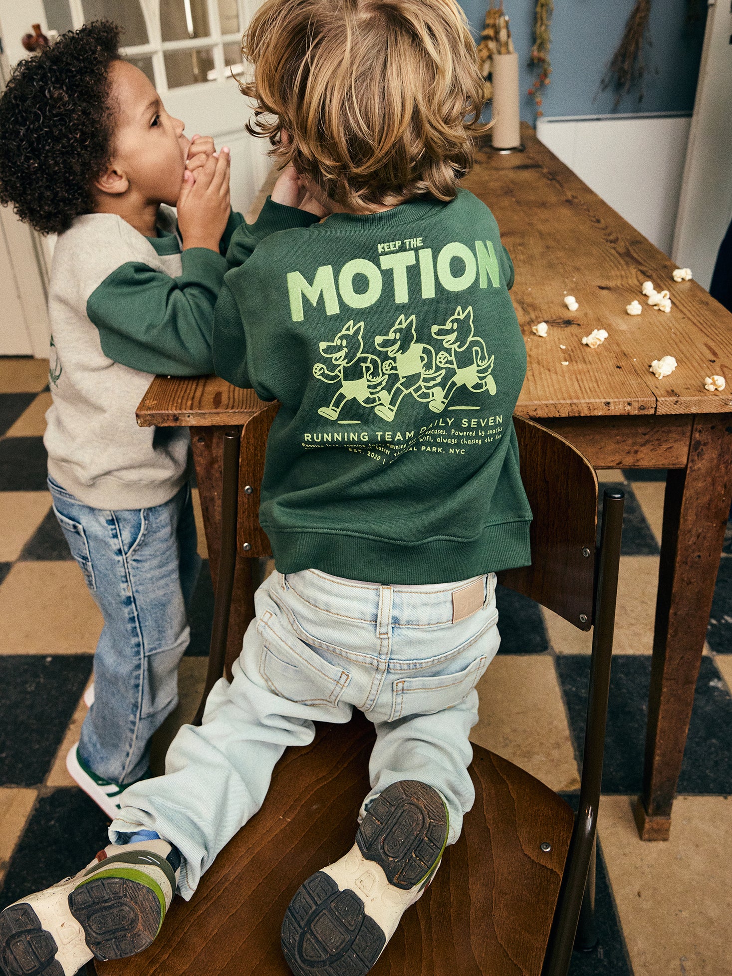 Sweater - Backprint - Jungle Green