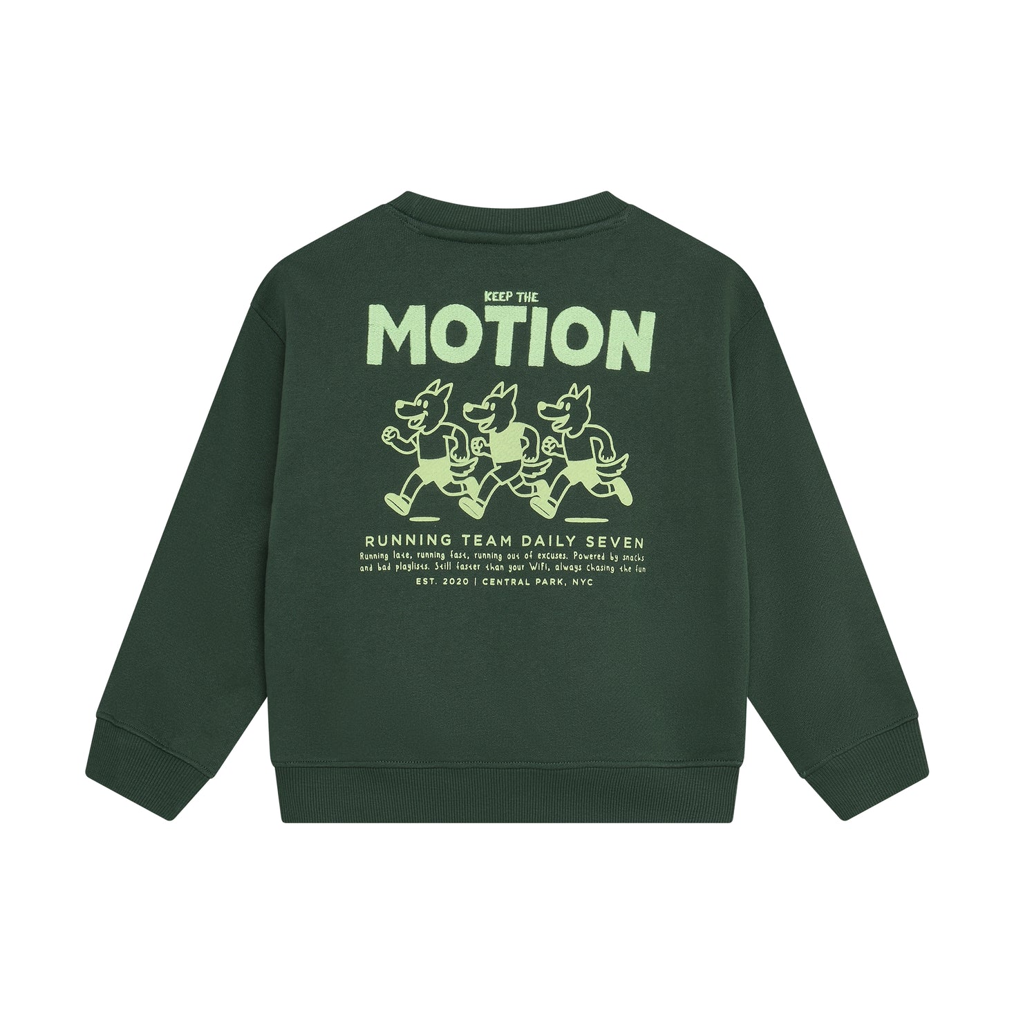 Sweater - Backprint - Jungle Green