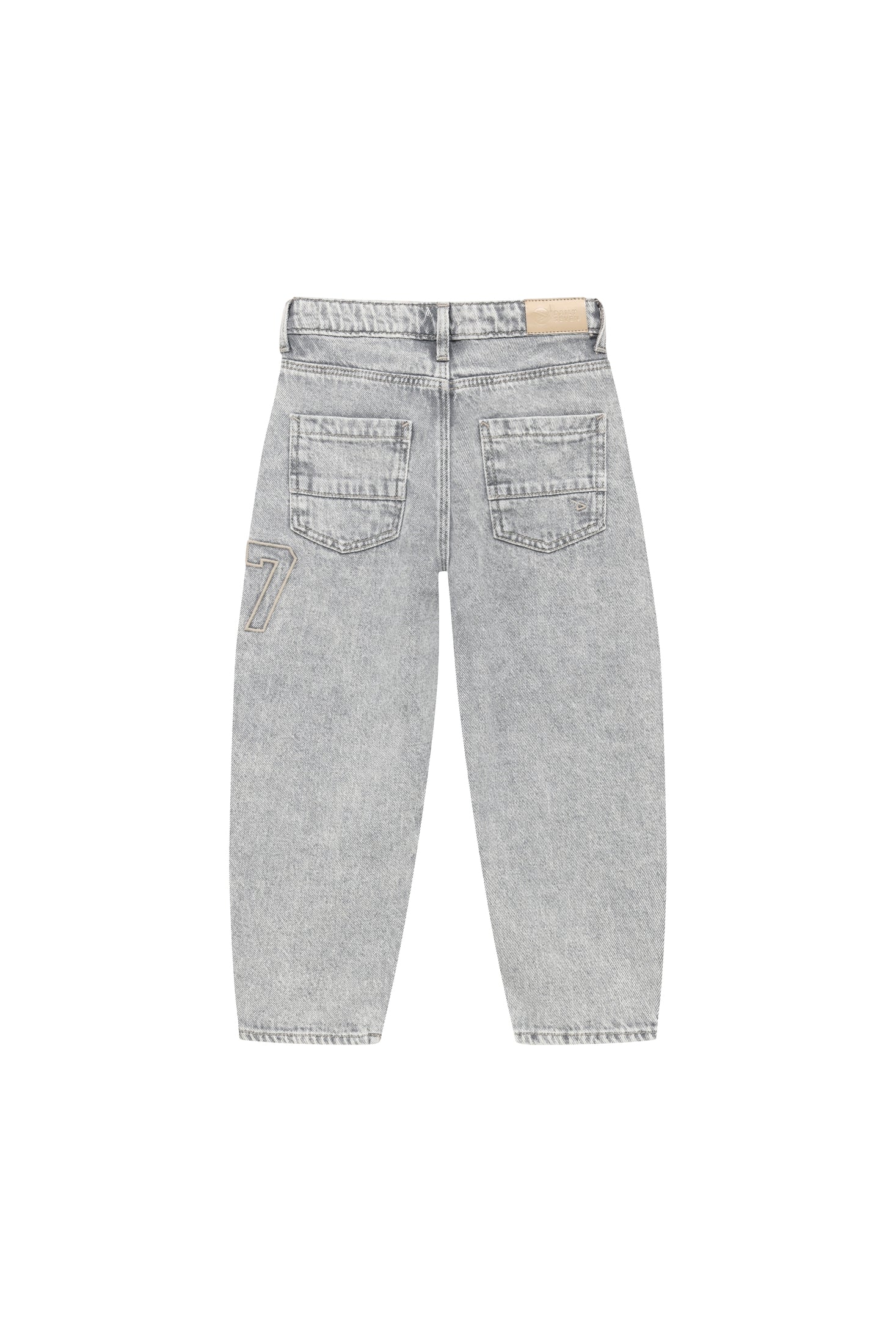 Jeans Barrel Fit - Light Grey Denim