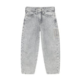 Jeans Barrel Fit - Light Grey Denim