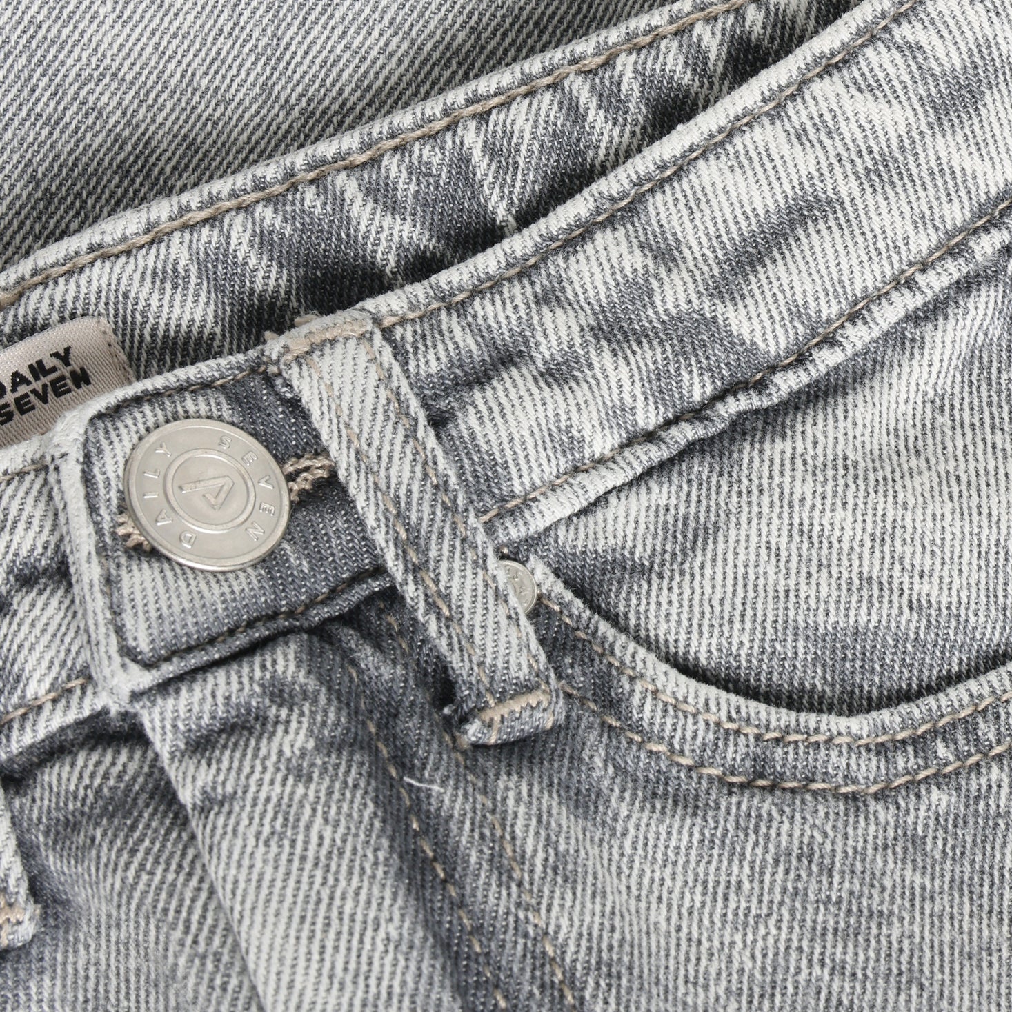 Jeans Barrel Fit - Light Grey Denim