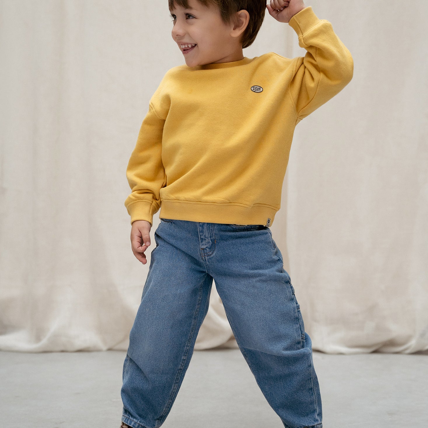 Jeans Barrel Fit - Blue Denim