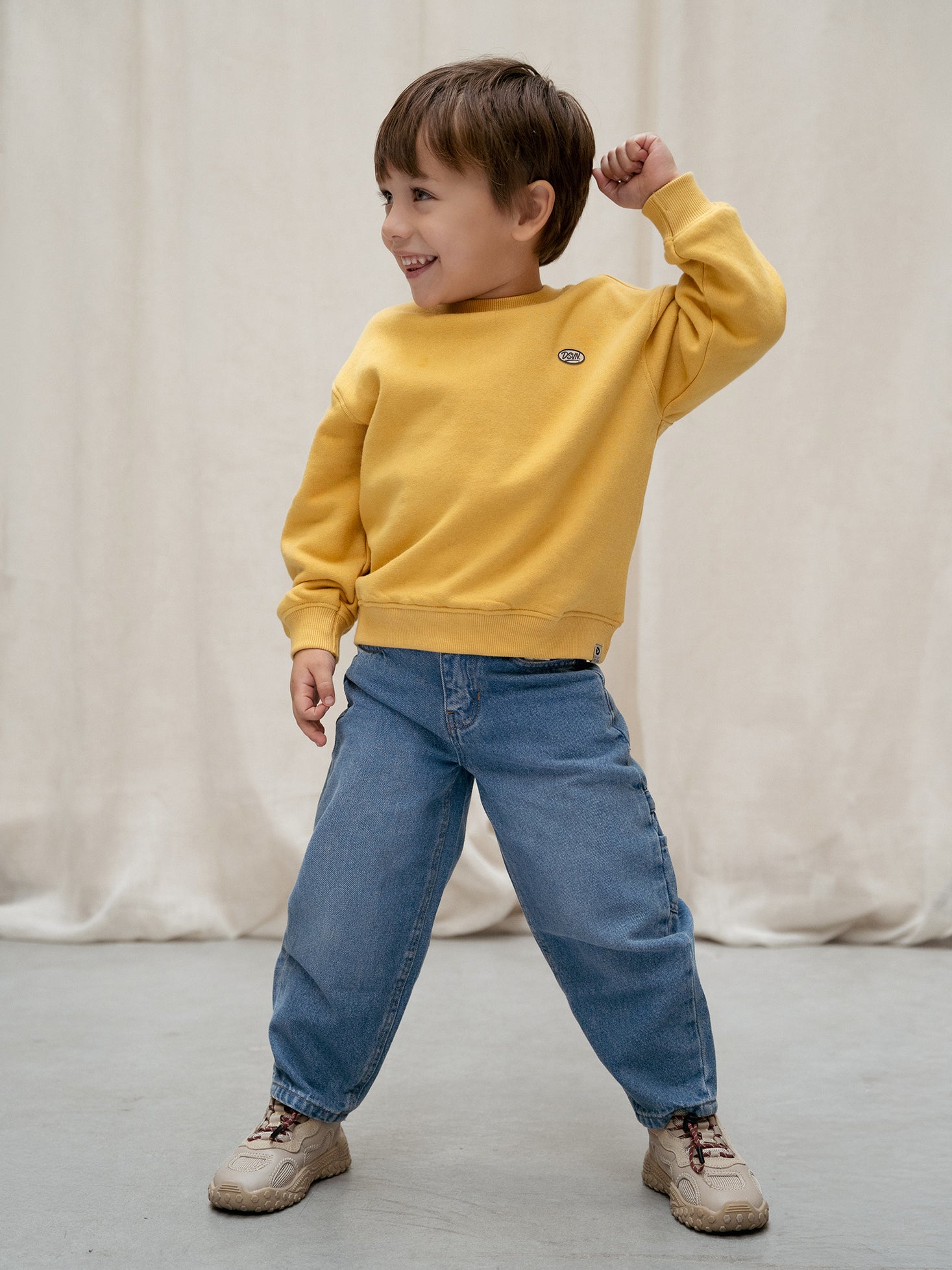 Jeans Barrel Fit - Blue Denim