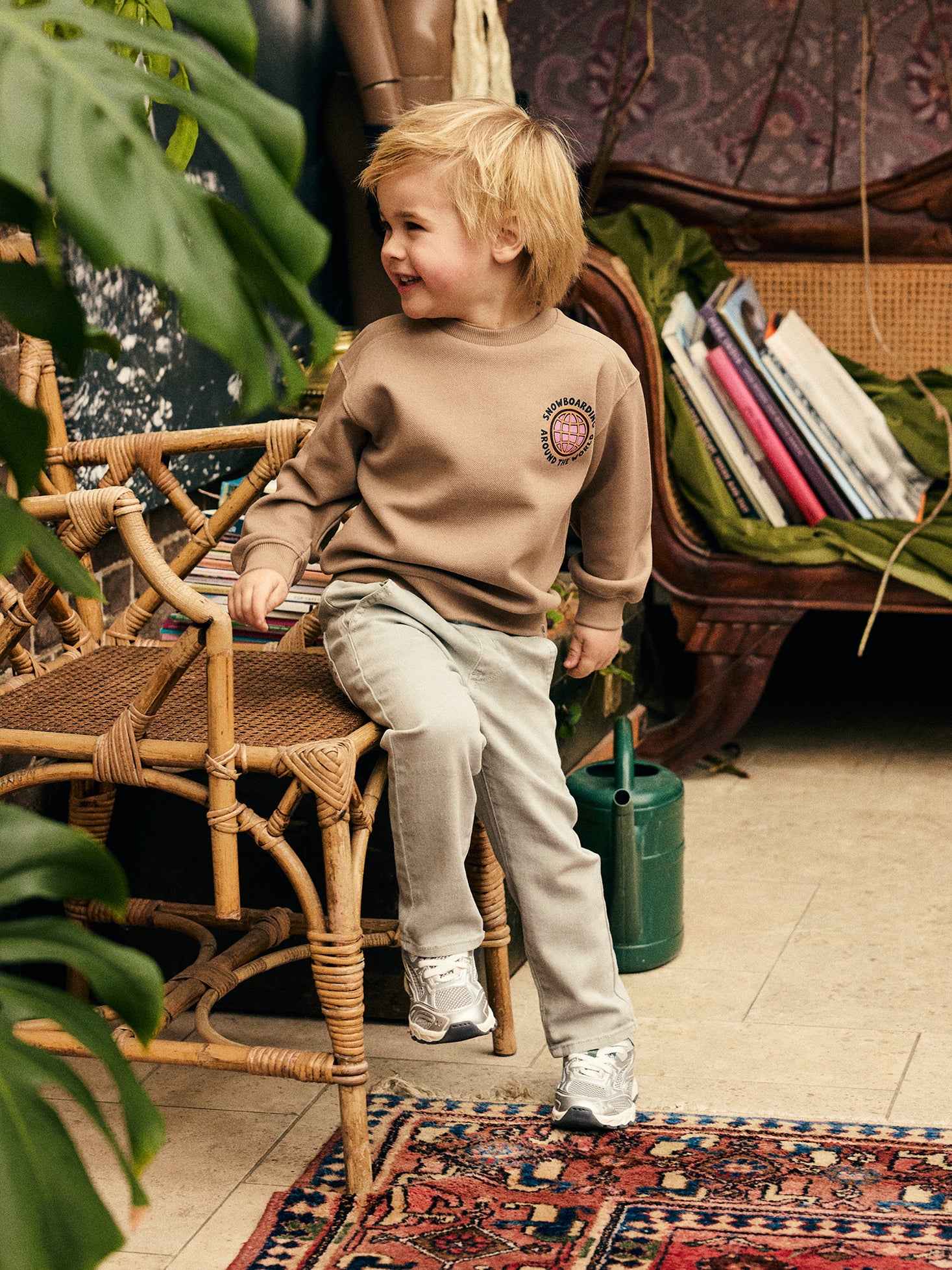 Trousers Straight Fit - Stone Grey