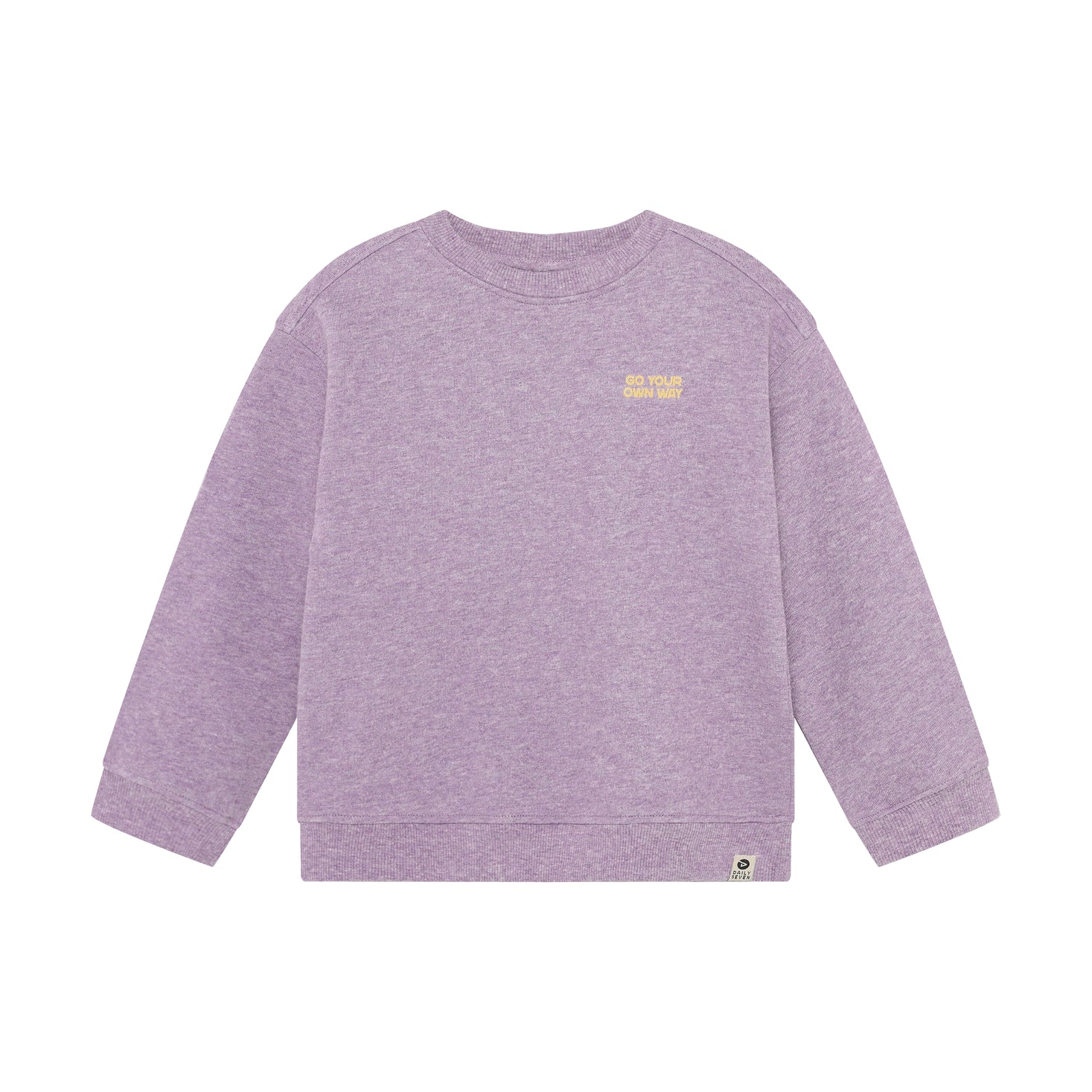 Sweater - Backprint - Purple Melange