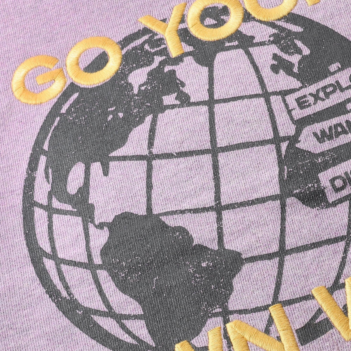Sweater - Backprint - Purple Melange