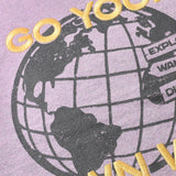 Sweater - Backprint - Purple Melange