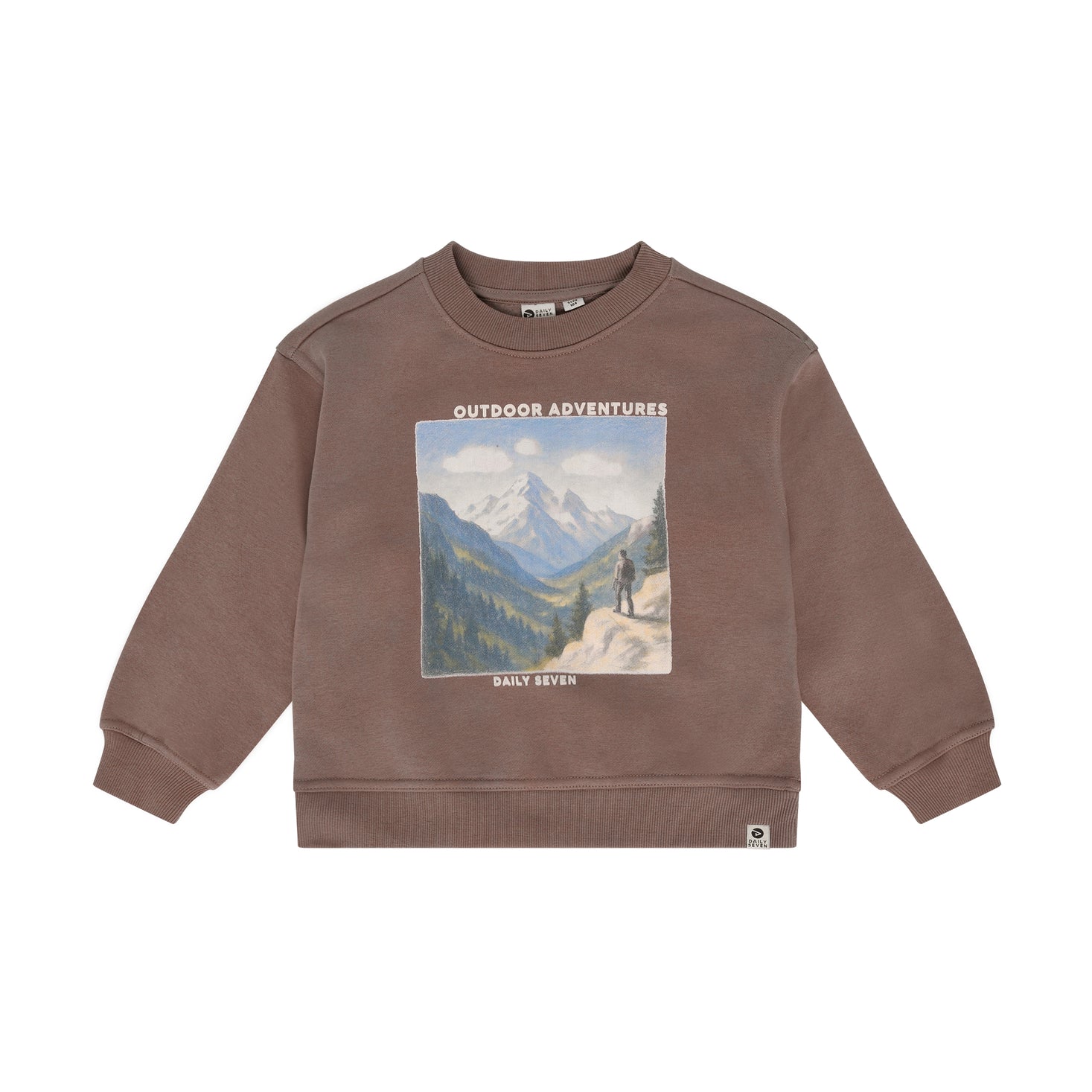 Sweater Print - Almond Brown