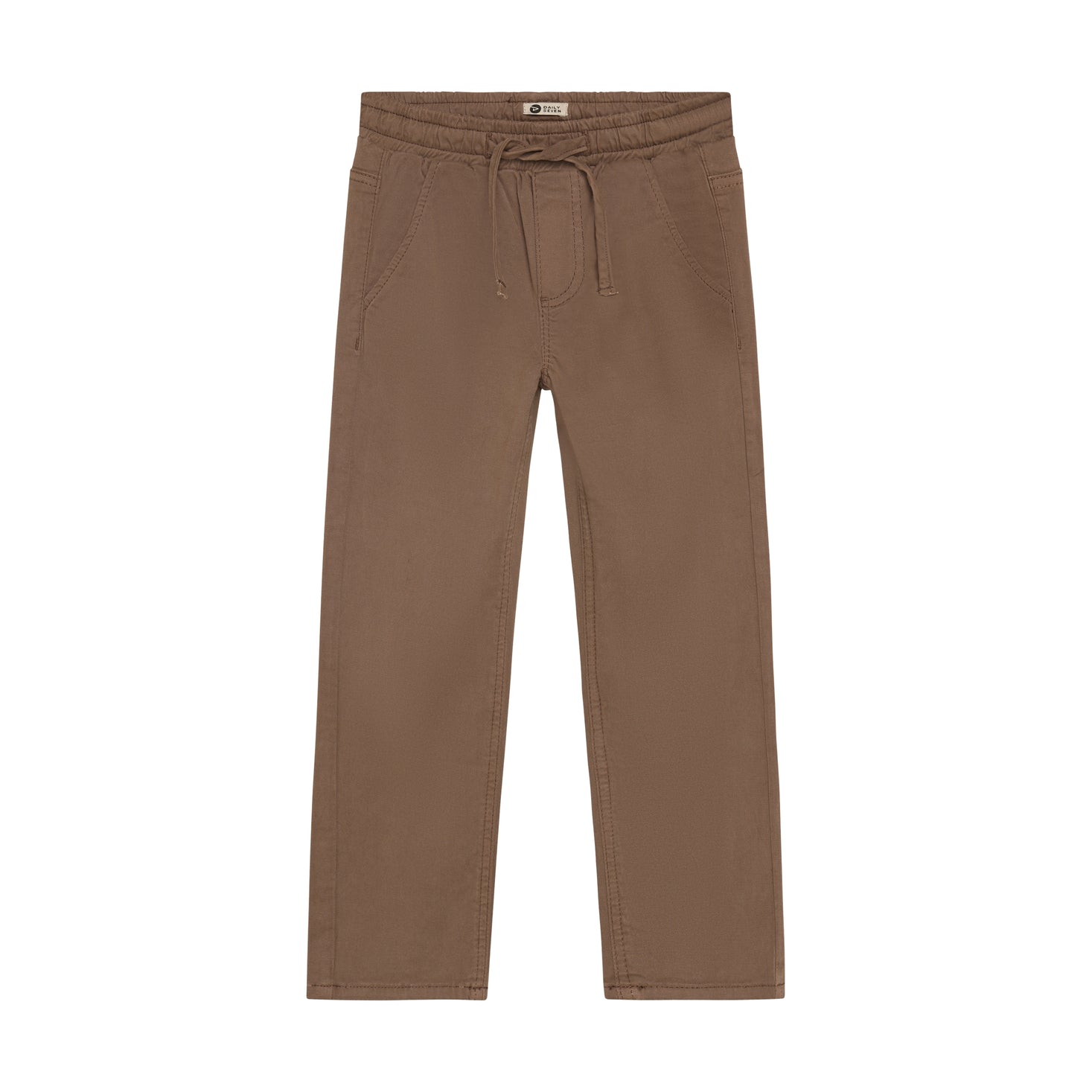 Trousers Straight Fit Washed - Almond Brown