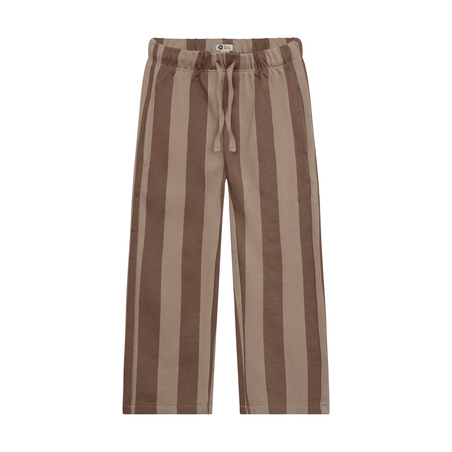 Trousers Wide Fit Stripe - Almond Brown