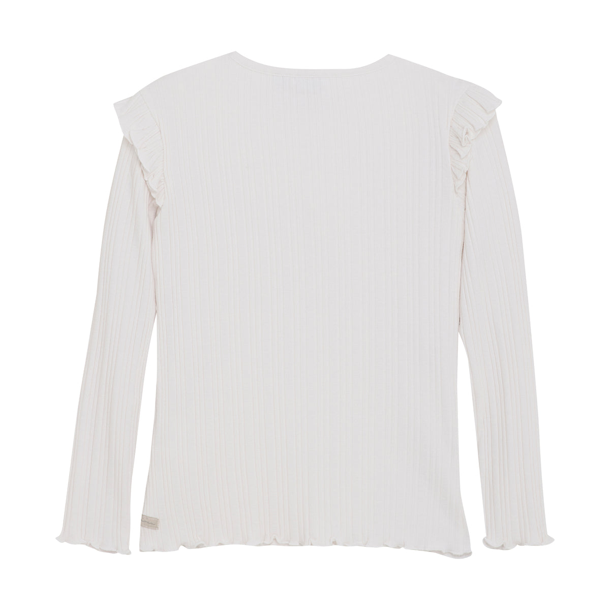 T-shirt LS Fancy Rib | Cloud