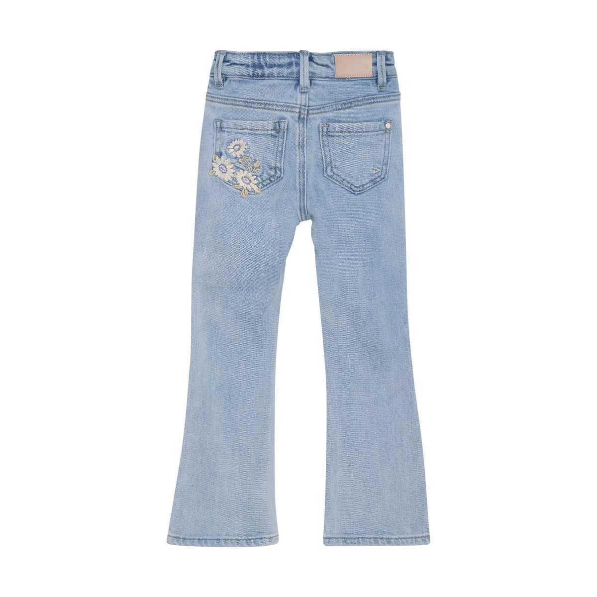 2400 Flared Embroderie Jeans | Medium Denim