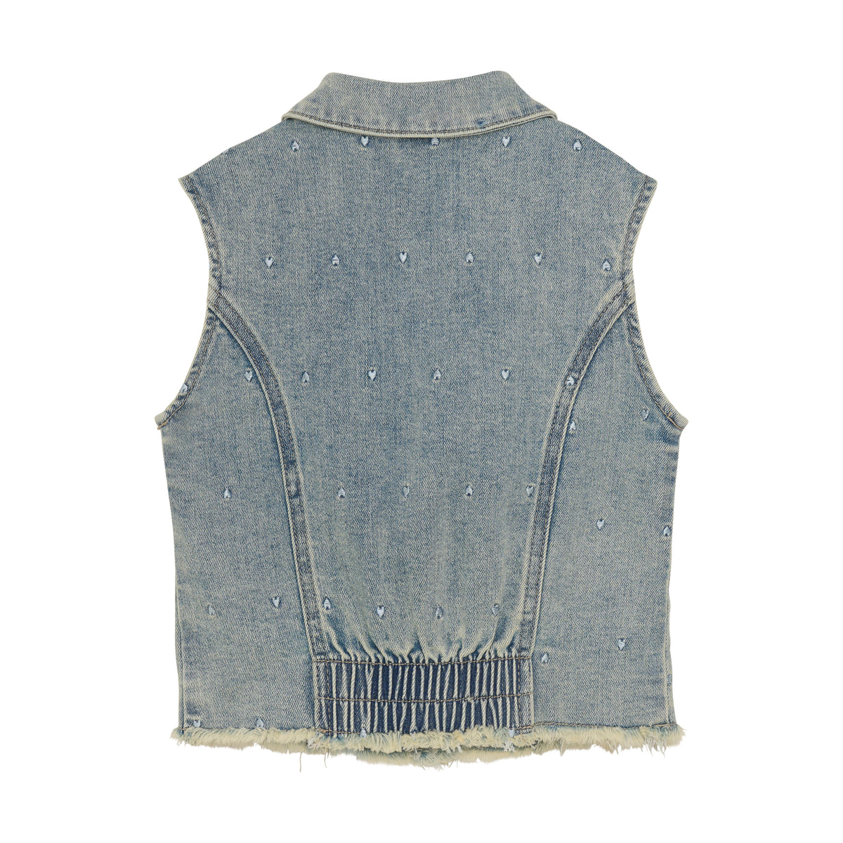 Denim Vest Allover Print