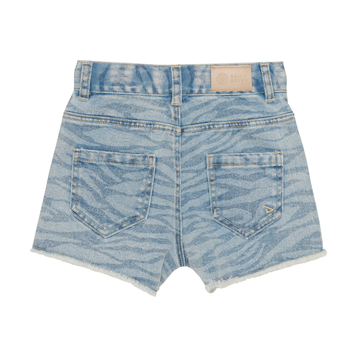 Denim Shorts Printed