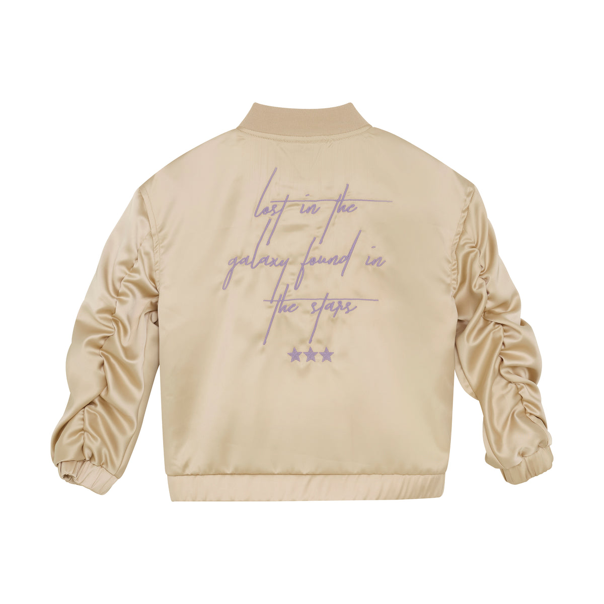 Satin Jacket | Latte Sand