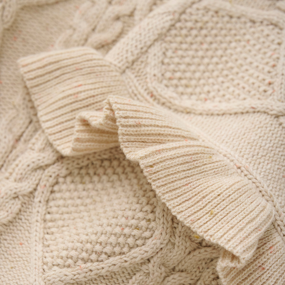 Knitted Sweater Nappy | Off White
