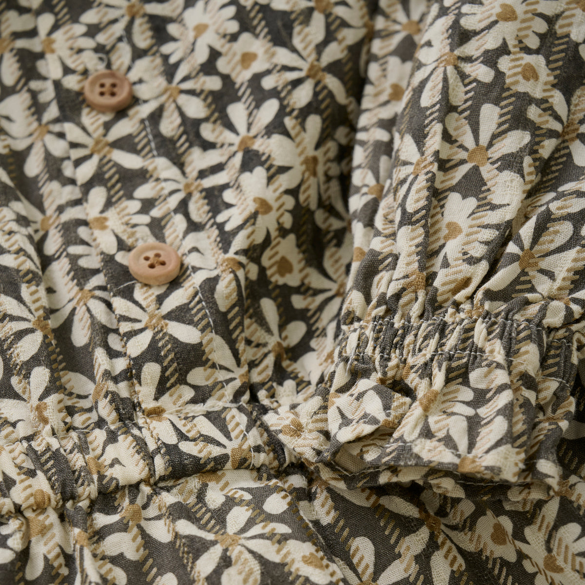 Dress Longsleeve Shiny Flower | Phantom