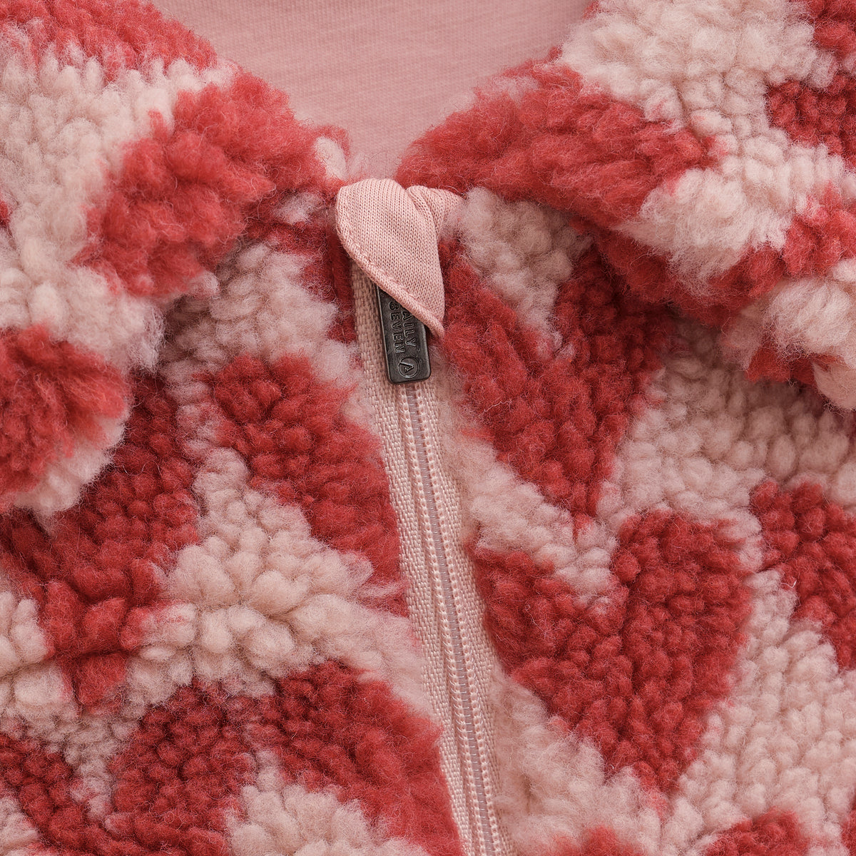 Teddy Jacket Heart | Pale Mauve