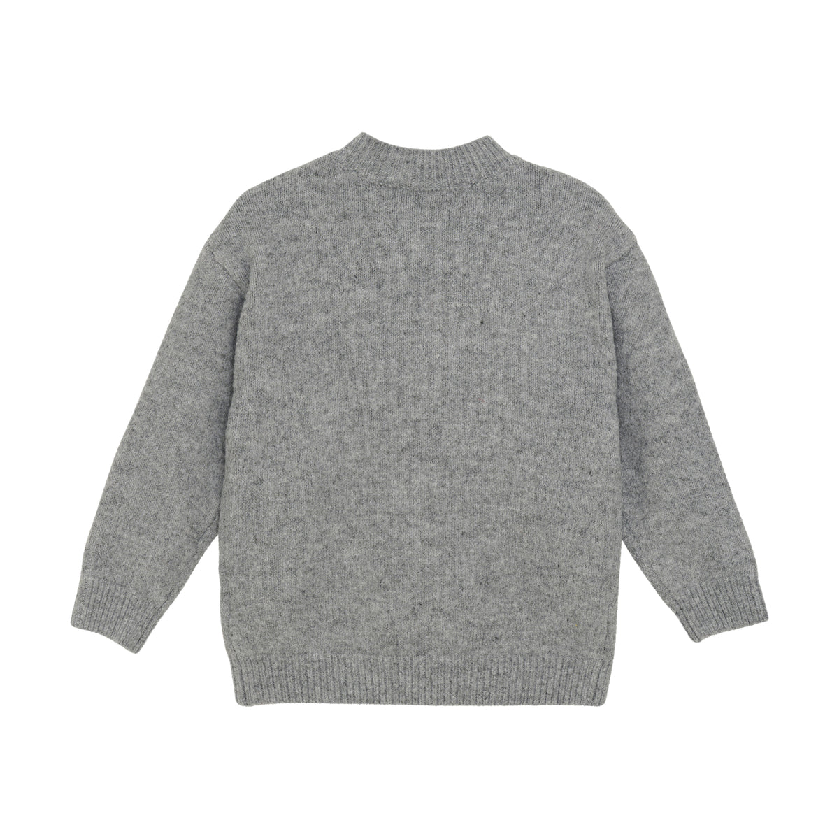 Knitted Sweater Heart | Medium Grey Melange