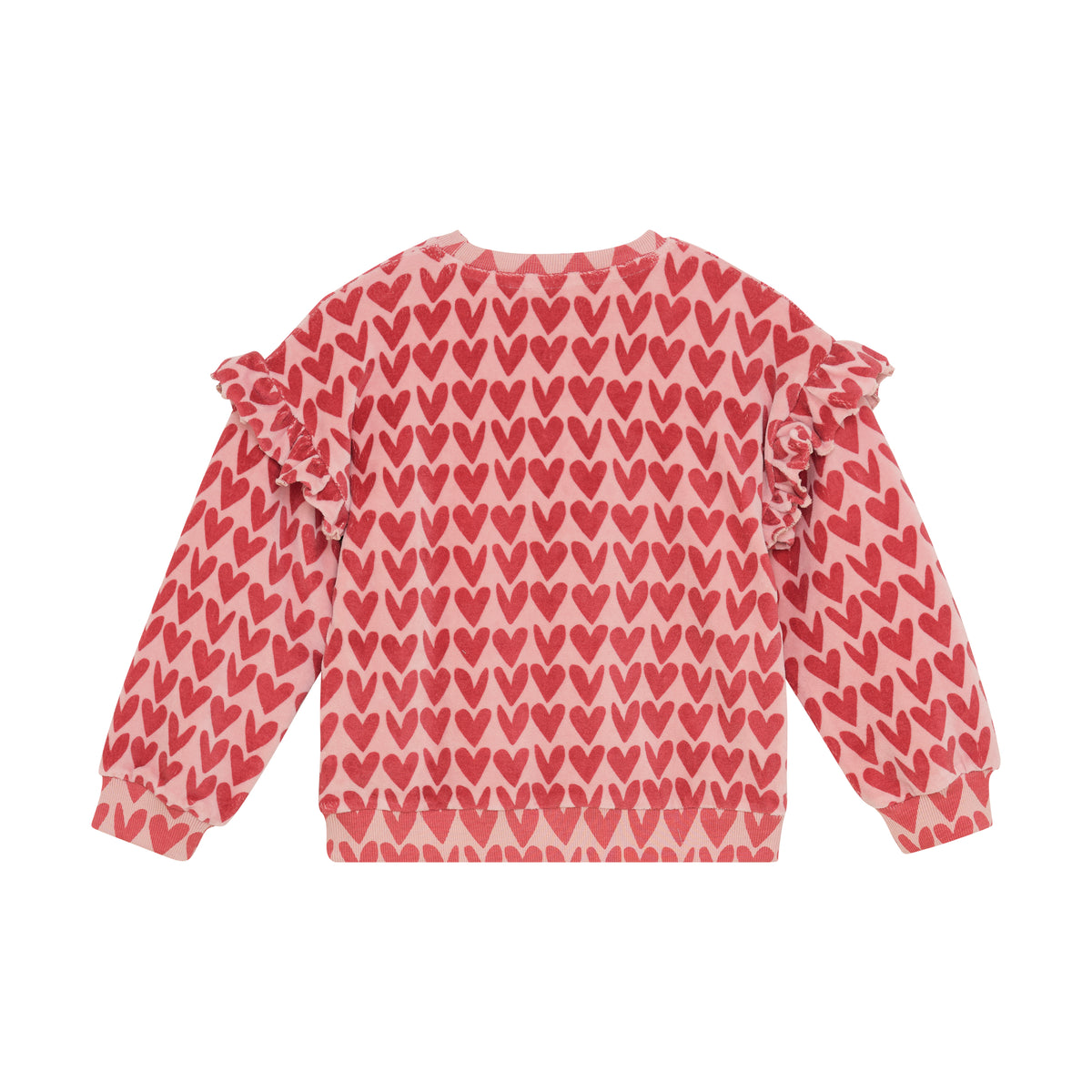 Sweater Heart Print | Pale Mauve