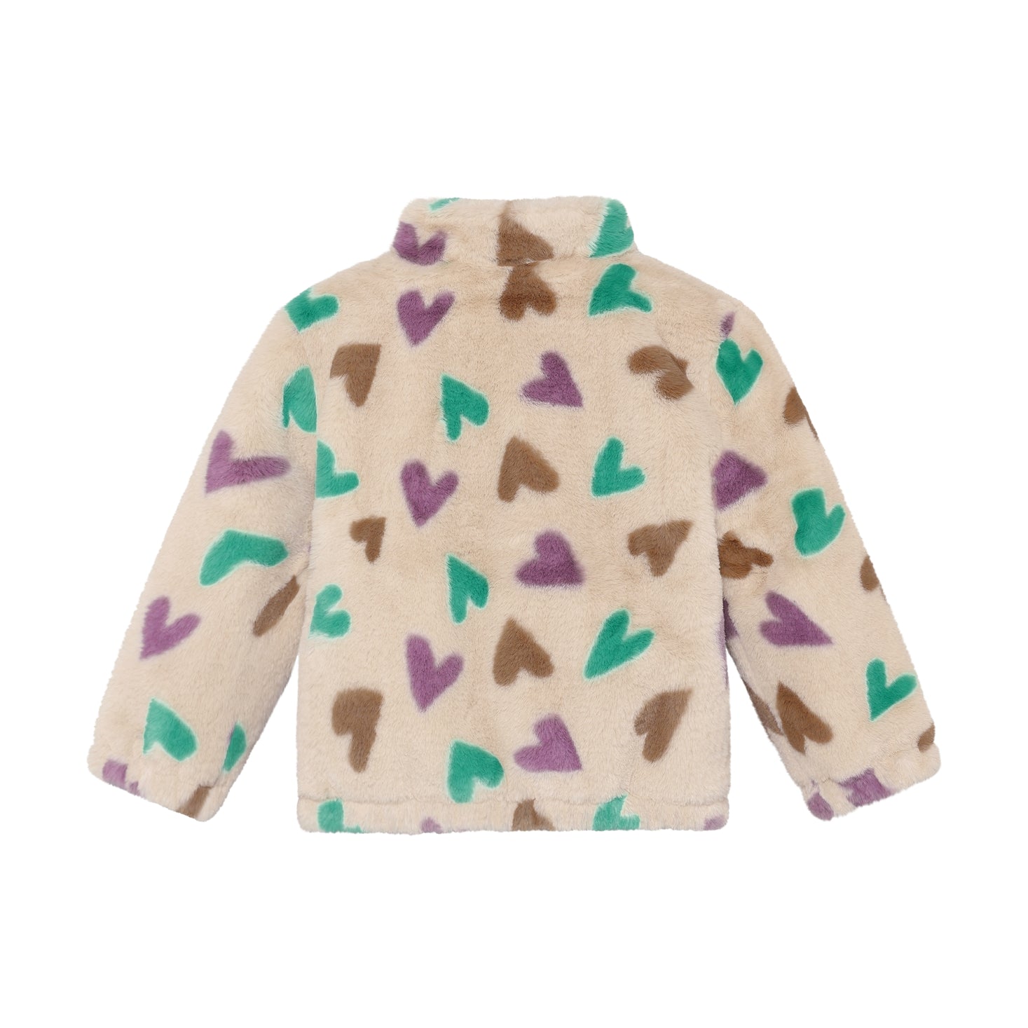 Winter jacket Hearts - Sandshell