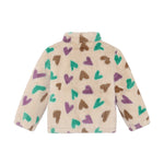 Winter jacket Hearts - Sandshell