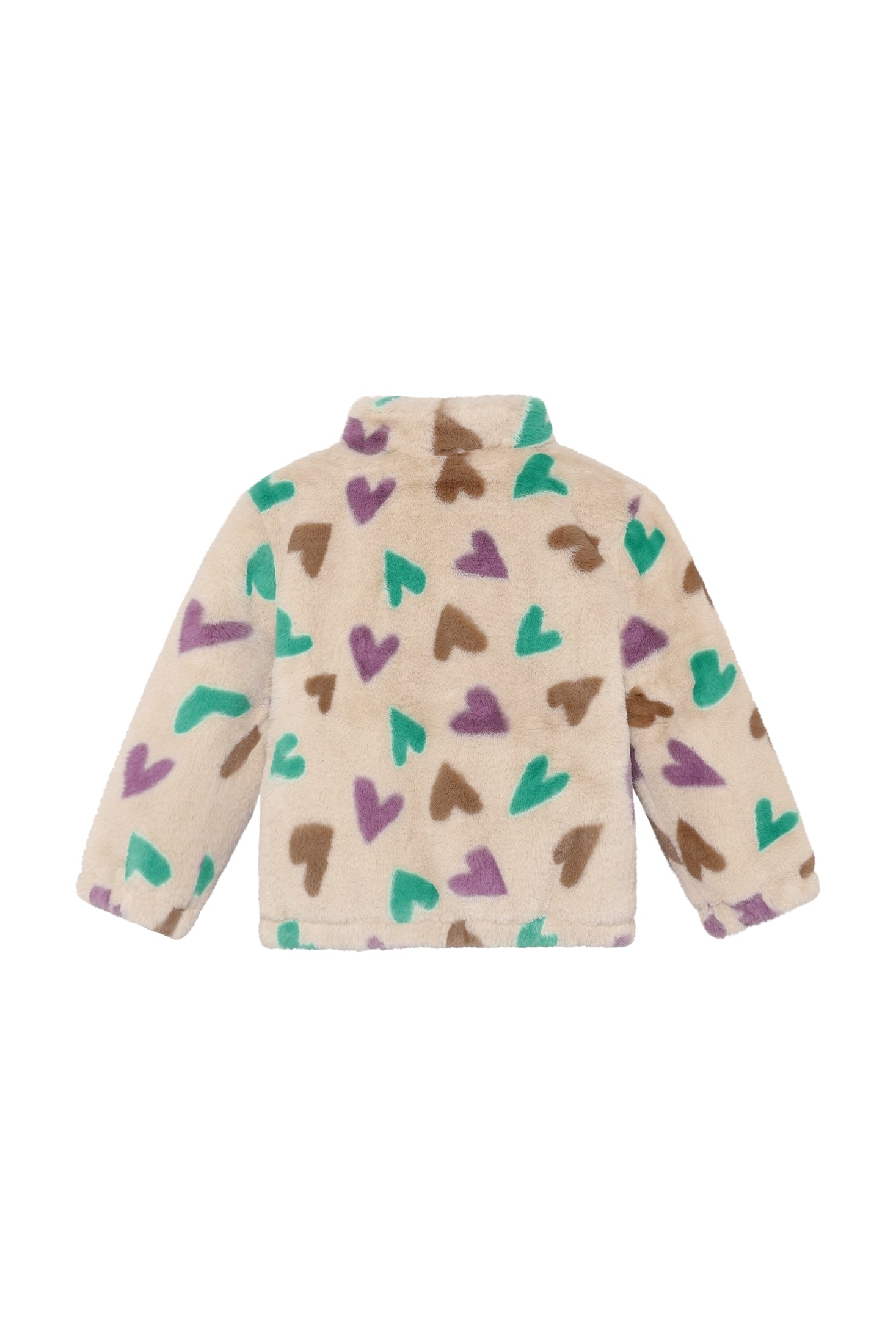 Winter jacket Hearts - Sandshell