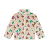 Winter jacket Hearts - Sandshell