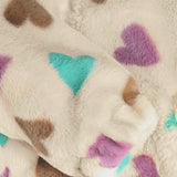 Winter jacket Hearts - Sandshell
