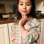 Cardigan Striped - Lilas