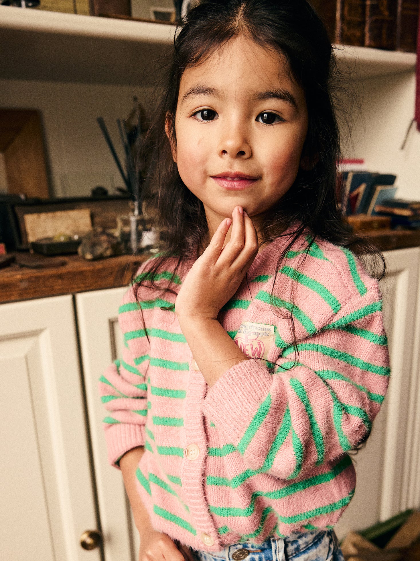 Cardigan Striped - Lilas