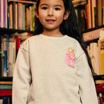 Sweater - Backprint - Light Grey Melange