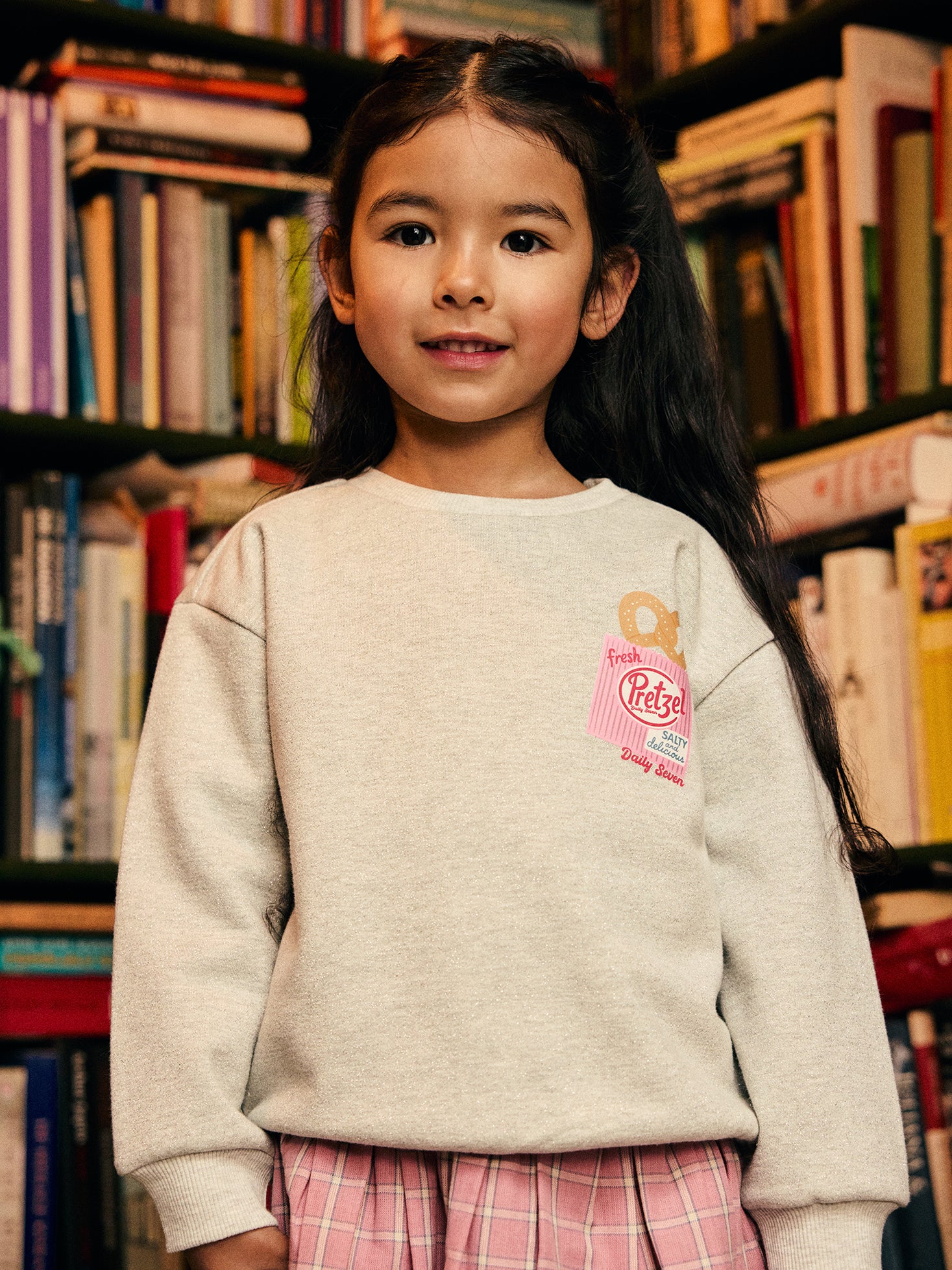 Sweater - Backprint - Light Grey Melange