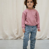 Jeans Mom Fit Embroidery - Used Medium Denim