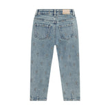 Jeans Mom Fit Embroidery - Used Medium Denim