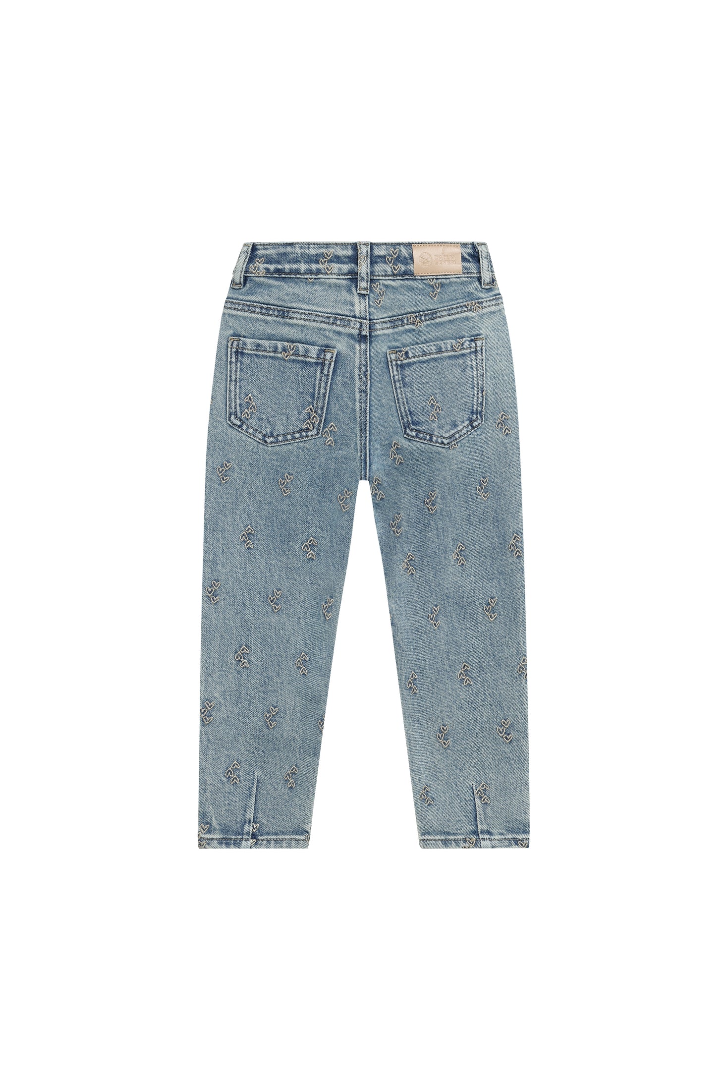 Jeans Mom Fit Embroidery - Used Medium Denim
