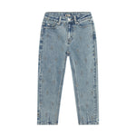 Jeans Mom Fit Embroidery - Used Medium Denim