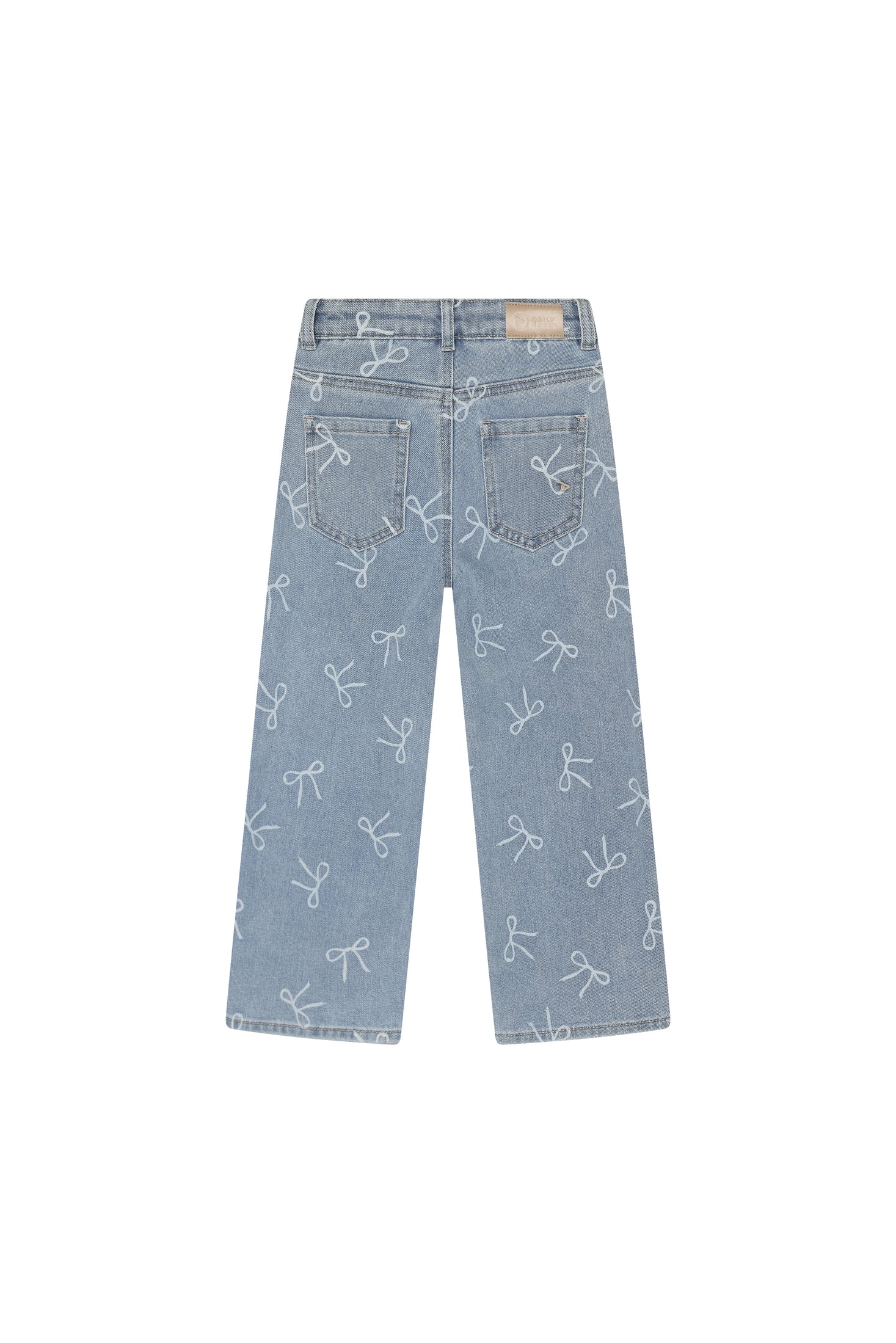 Jeans Wide Fit Bow - Denim