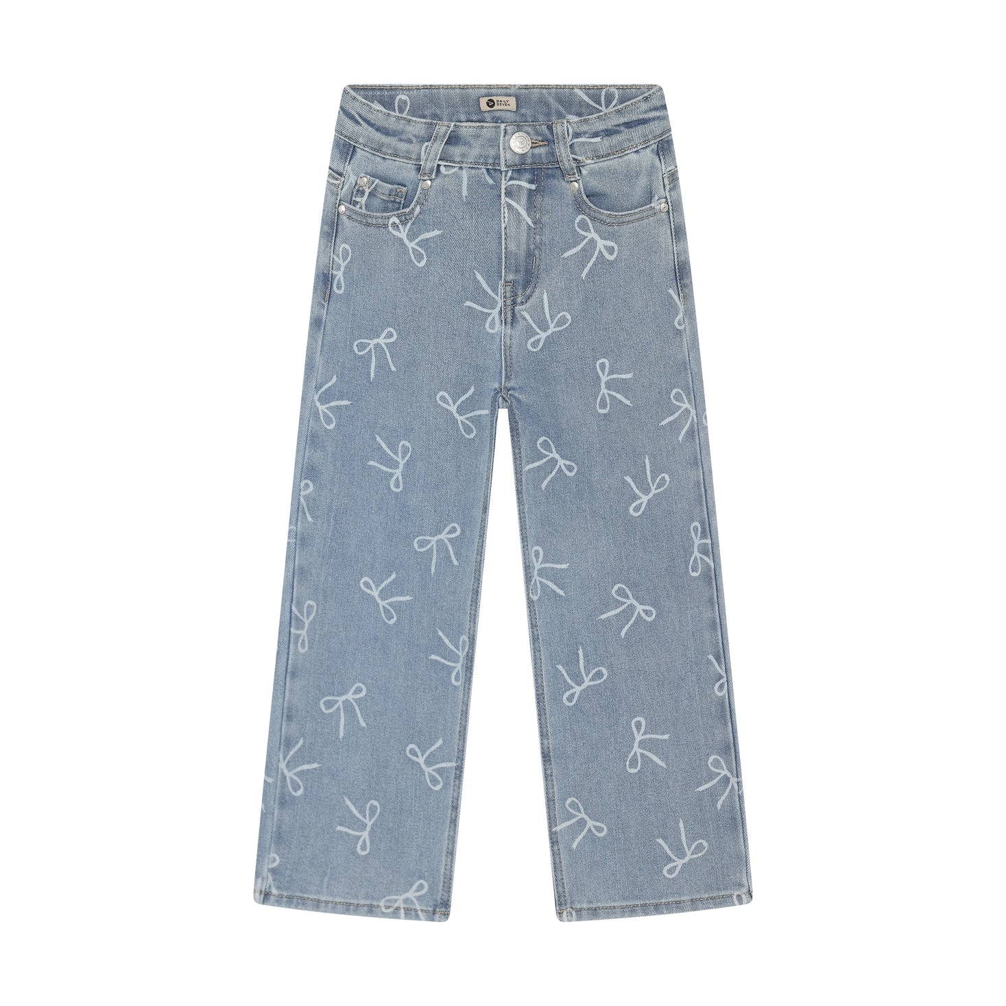 Jeans Wide Fit Bow - Denim