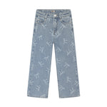 Jeans Wide Fit Bow - Denim