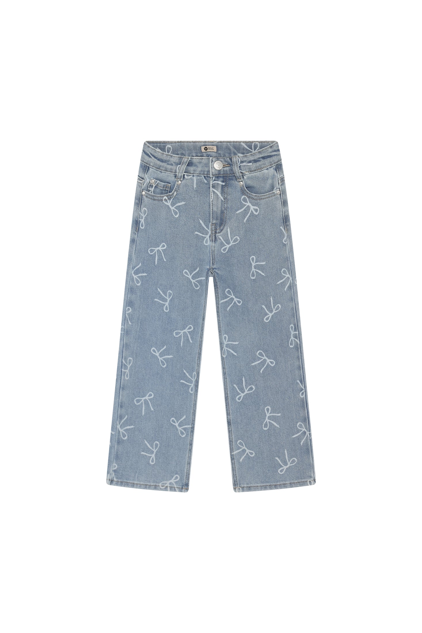 Jeans Wide Fit Bow - Denim
